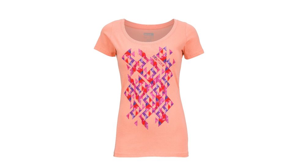 Marmot Womens Sabrina Tee Short Sleeve, Emberglow, XS, 58970-9460-Emberglow-XS
