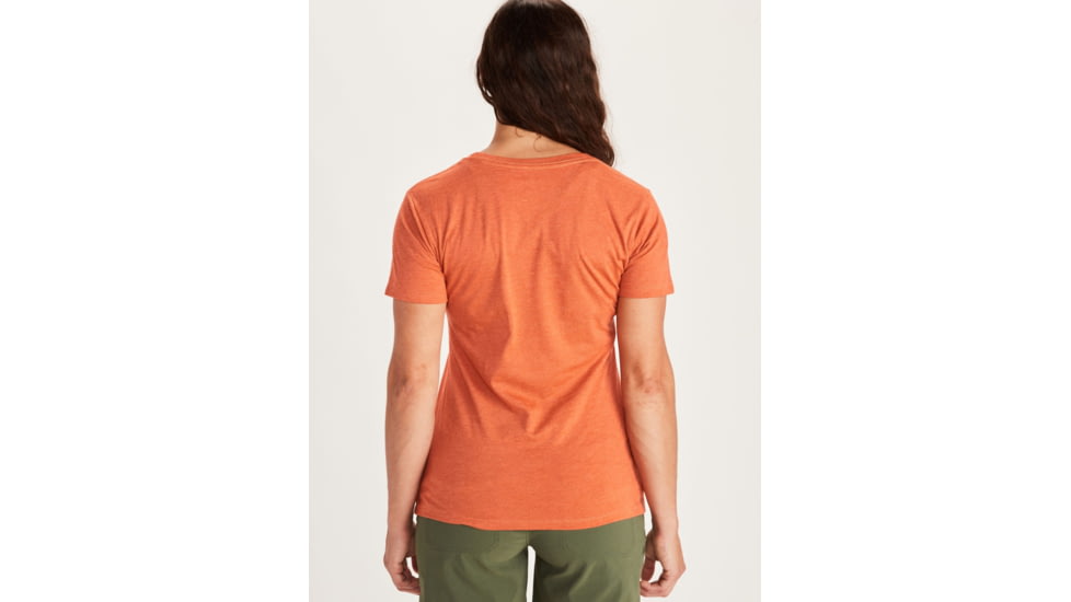 Marmot Woodblock Short Sleeve T-Shirt - Womens, Amber Heather, Medium, 46470-7391-M