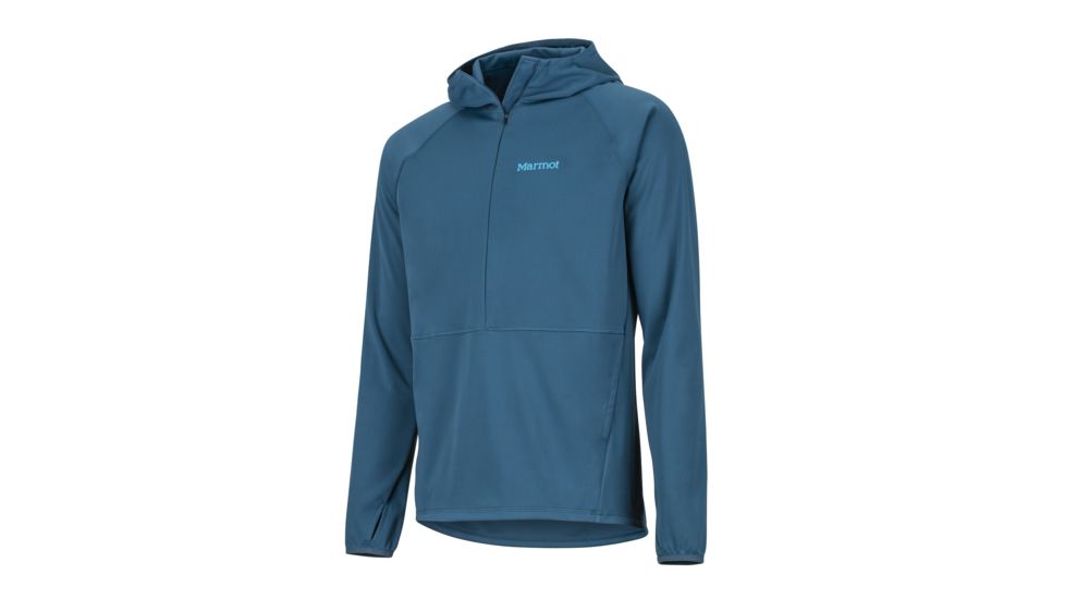 Marmot Zenyatta 1/2 Zip Hoody - Mens, Denim, Medium, 81330-200-M