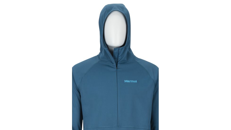 Marmot Zenyatta 1/2 Zip Hoody - Mens, Denim, Medium, 81330-200-M