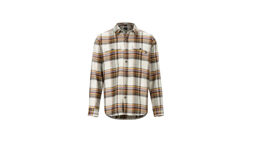 Marmot Zephyr Cove Mid Wt Flannel LS - Mens, Moonstruck, Small, 44560-3088-S