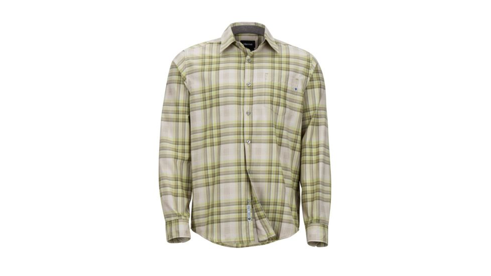 Marmot Zephyr Long Sleeve Shirt - Mens, Cilantro, M 44360-4440-M