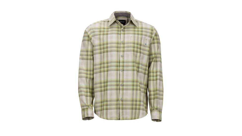 Marmot Zephyr Long Sleeve Shirt - Mens, Cilantro, M 44360-4440-M