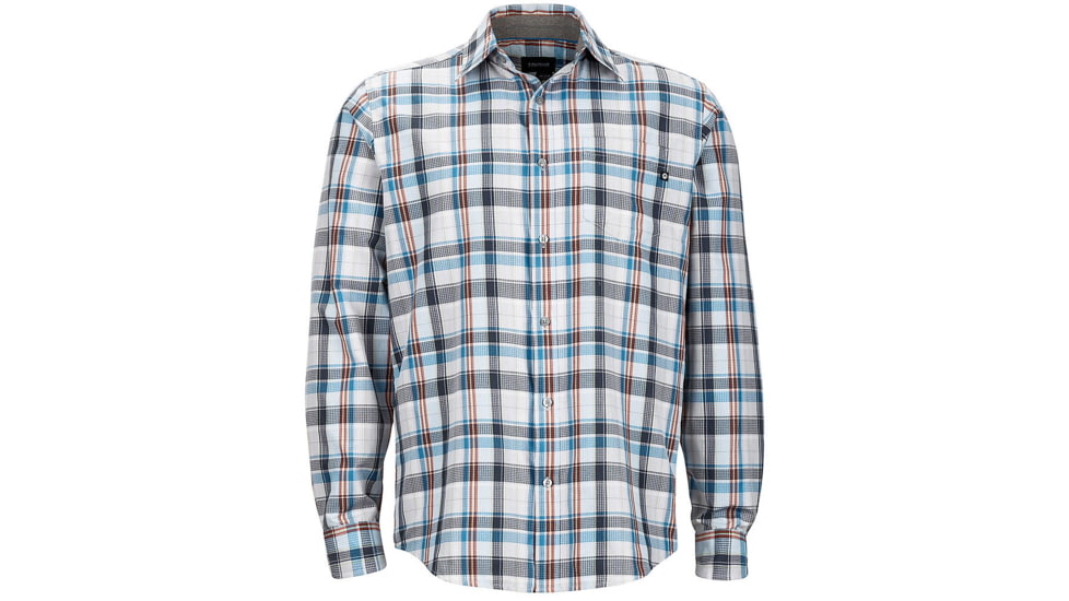 Marmot Zephyr Long Sleeve Shirt - Mens, Steel, Medium, 53020-077-M