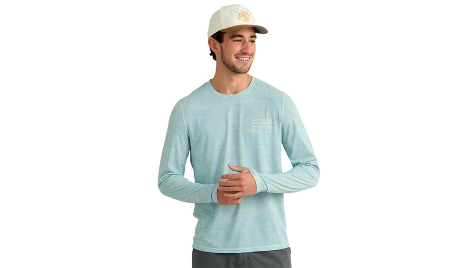 Marolina DBA HUK Huk Drift Performance Long Sleeve Shirt Heron Blue XL, H1200735-395-XL