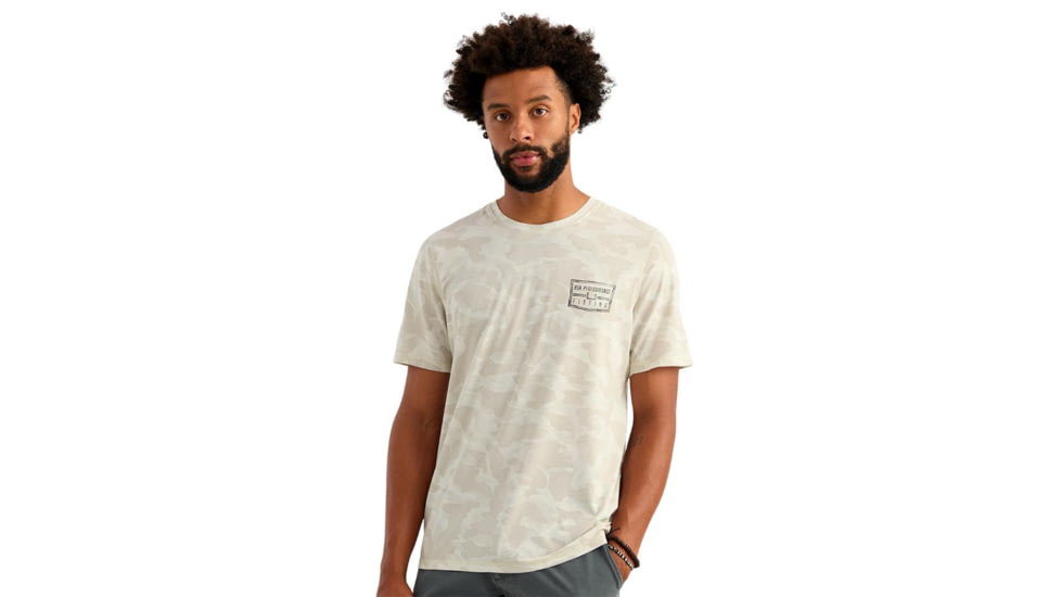 Marolina DBA HUK Huk Drift Performance Short Sleeve Shirt Silver Birch Camo M, H1200736-189-M