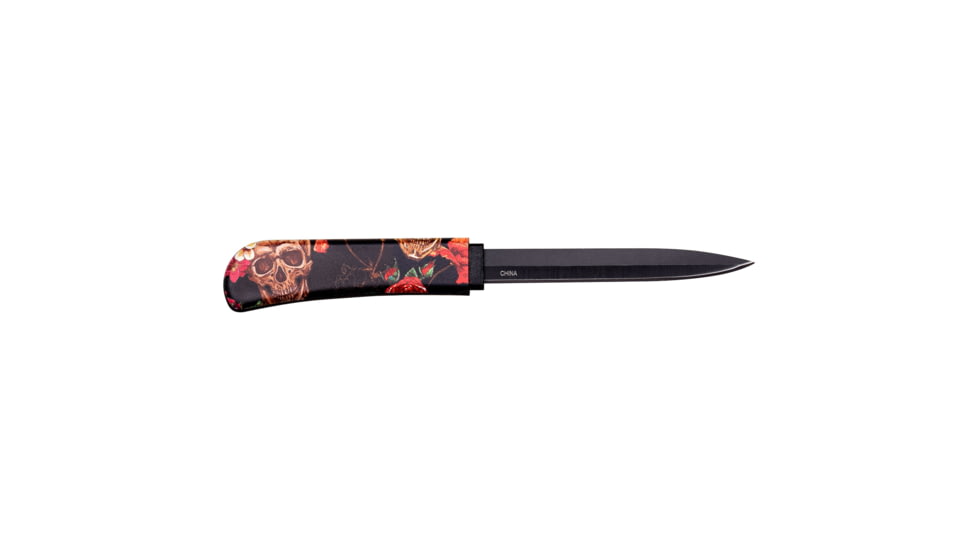 Master Cutlery BladesUSA Self Defense Comb Knife, 3 in, 3Cr13 Stainless Steel Stainless Steel, Spear Point, Multicolor, PK-107S