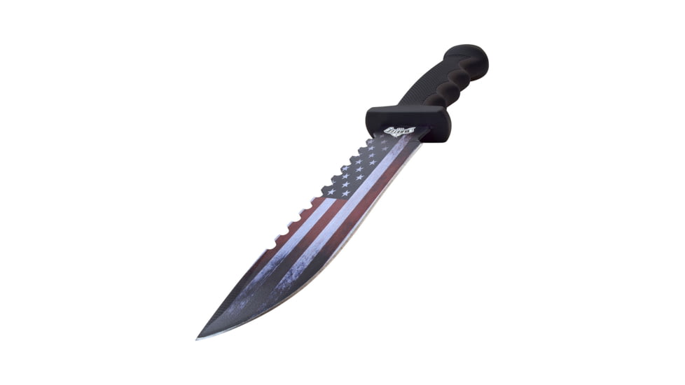 Master USA Bowie Fixed Blade Knife, 7.5 in, 3Cr13 Stainless Steel Stainless Steel, Black, MU-20-04A