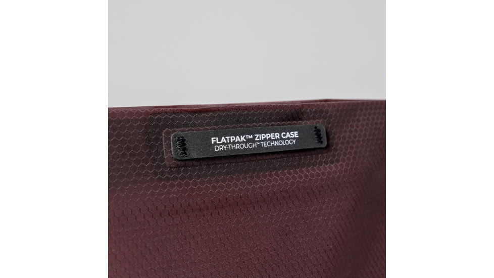 Matador FlatPak V2 Zipper Toiletry Case, Garnet Red, MATFP2Z001R