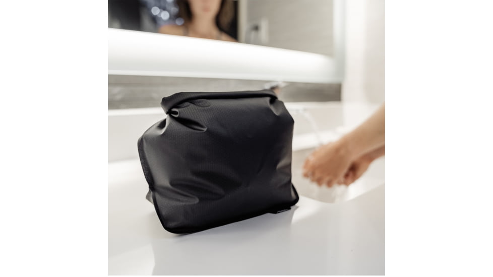 Matador FlatPak Waterproof Toiletry Case, Charcoal/Black, One Size, MATFPC001B