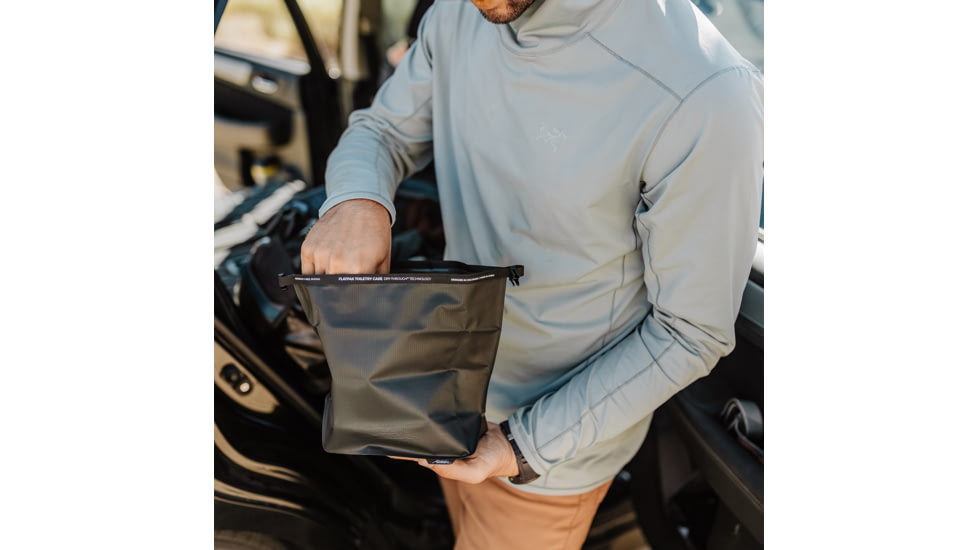 Matador FlatPak Waterproof Toiletry Case, Charcoal/Black, One Size, MATFPC001B