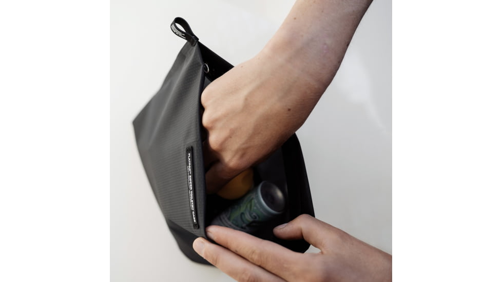 Matador FlatPak Zipper Toiletry Case, Charcoal/Black, One Size, MATFPZ001CH