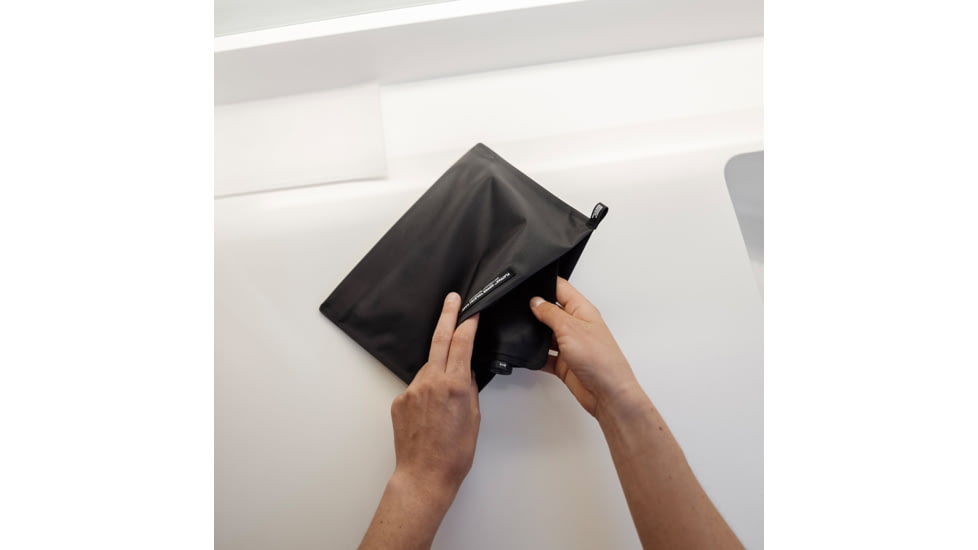 Matador FlatPak Zipper Toiletry Case, Charcoal/Black, One Size, MATFPZ001CH