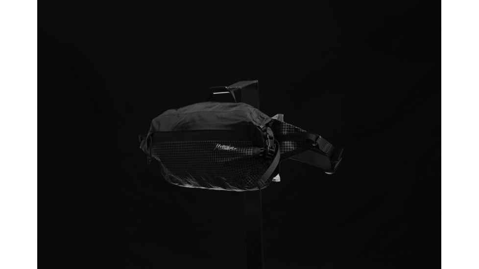 Matador Freerain Waterproof Packable Hip Pack, Charcoal/Black, 2-4 liter, MATFRHP001BK