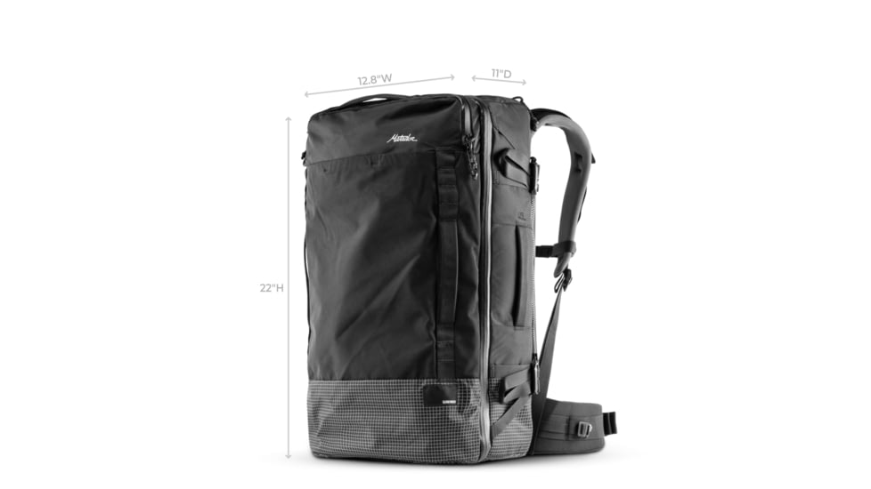 Matador GlobeRider 45L Travel Backpack, Black, MATGR45001BK