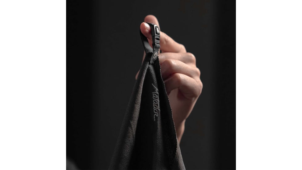 Matador NanoDry Packable Shower Towel, Charcoal, Large, MATNDL2001CH
