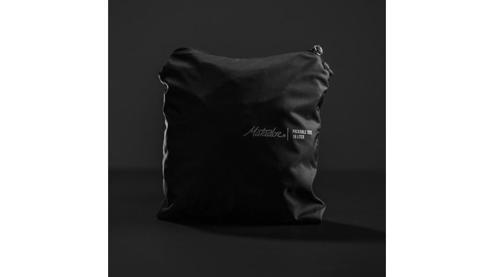 Matador On-Grid Packable Tote, Charcoal/Black, 16 liter, MATOGT01BK