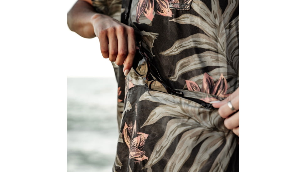 Matador Volcom Packable Towel Poncho, Marble Floral, One Size, MVPO01MF