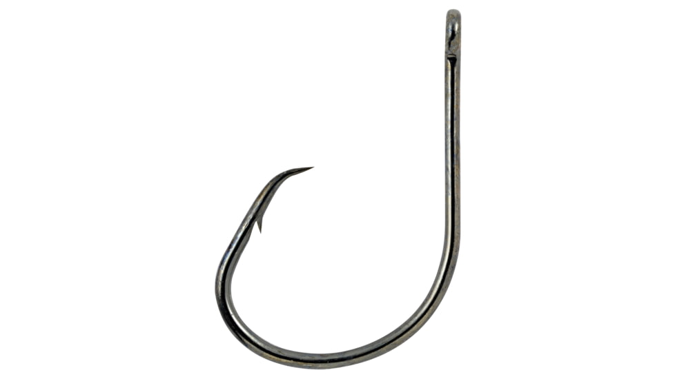 Matzuo Circle Hook, Straight Eye, Black Chrome, Size 2/0, 122011-2/0