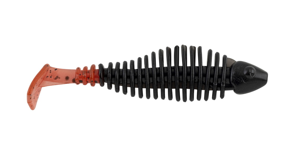 Matzuo Gaikotsu 3.5in Ribbed Swimmer 8pk, Fire Tail Rootbeer, MTZGK3.5FTRBR
