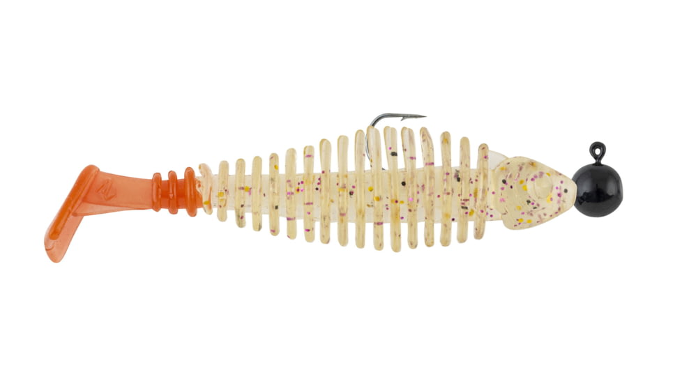 Matzuo Gaikotsu Pre-Rigged Swimmer 2.5in 3pk, 1/8th oz Fire Tail Gold, GK2.5FTGOLD3PK