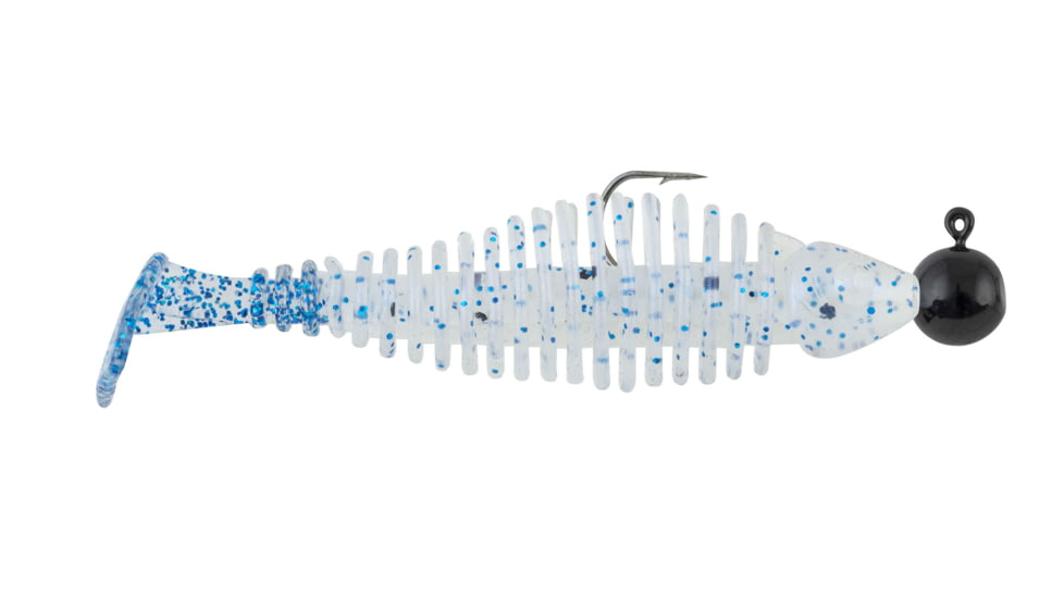Matzuo Gaikotsu Pre-Rigged Swimmer 3.5in 3pk, 1/8th oz Oyster, GK3.5OYSTER3PK