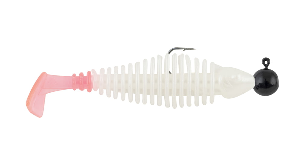 Matzuo Gaikotsu Pre-Rigged Swimmer 3.5in 3pk, 1/8th oz Pink Pearl, GK3.5PNKPRL3PK
