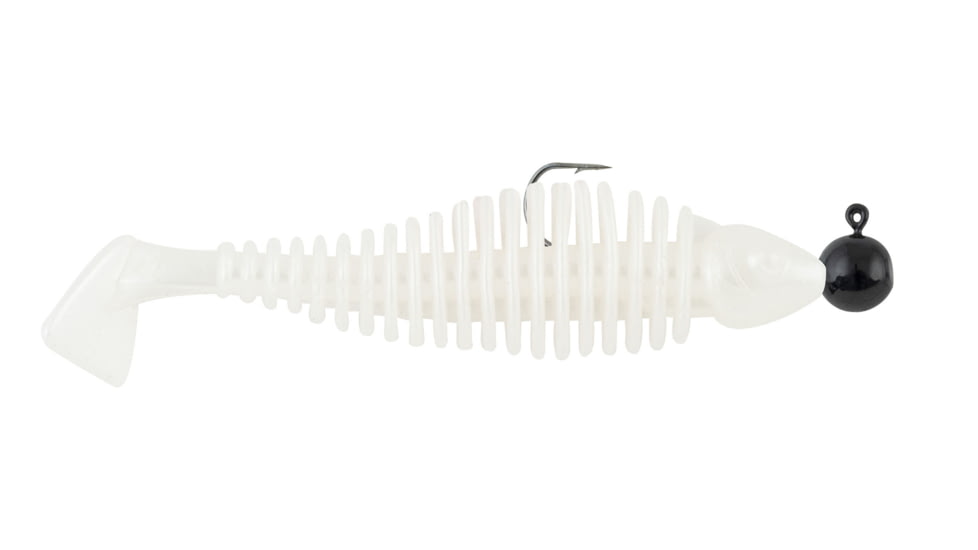 Matzuo Gaikotsu Pre-Rigged Swimmer2.5in 3pk, 1/8th oz Pearl, GK2.5PRL3PK