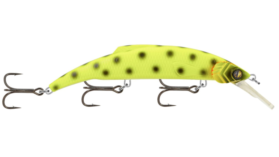 Matzuo Kinchou Minnow Pike/Muskie Series Bait,5.5in,Yellow Spots 118781