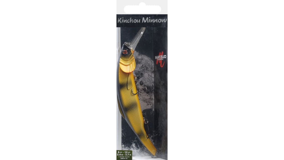 Matzuo Kinchou Minnow PIke/Muskie Series Bait,7.5in,Bumble Bee 114607