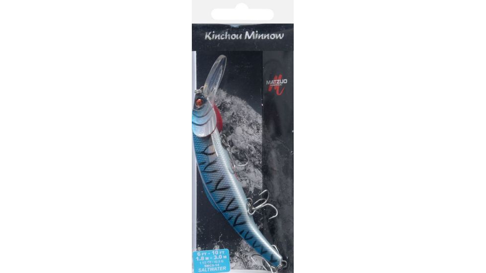 Matzuo Kinchou Minnow Saltwater Series Bait,5.5in,Blue Mackeral 118793