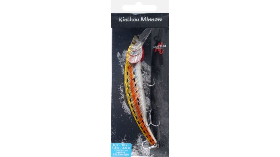 Matzuo Kinchou Minnow Saltwater Series Bait,5.5in,Bunker 118796