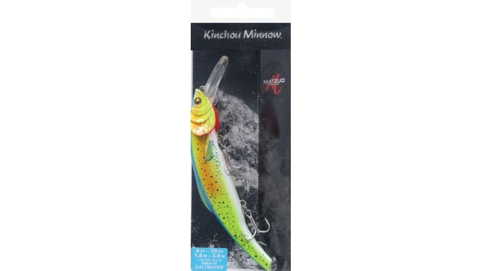 Matzuo Kinchou Minnow Saltwater Series Bait,5.5in,Dorado 118782