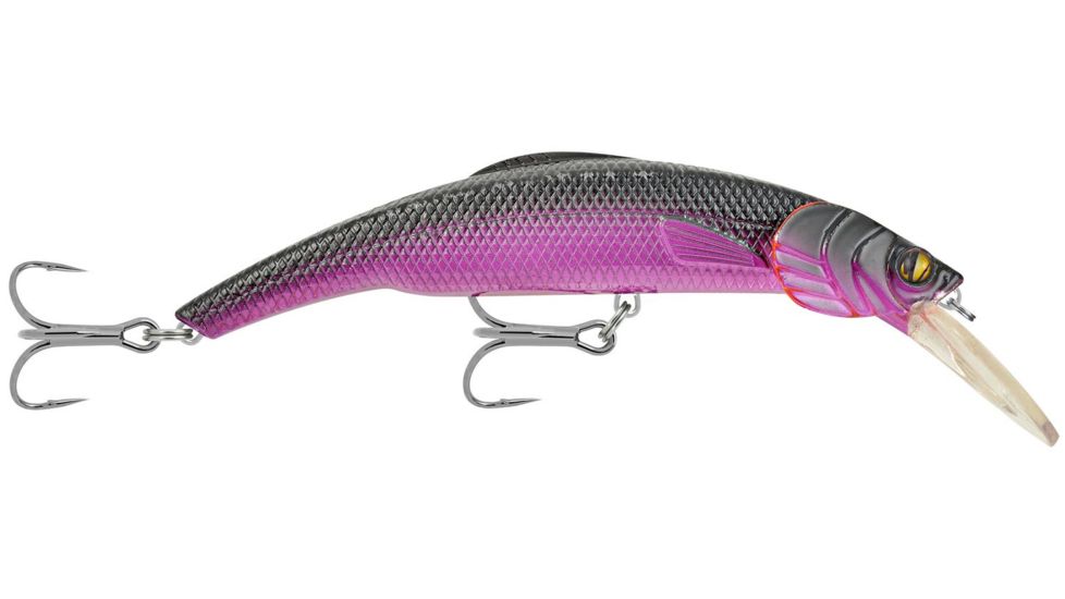 Matzuo Kinchou Minnow Saltwater Series Bait,5.5in,Purple Black Back 118784