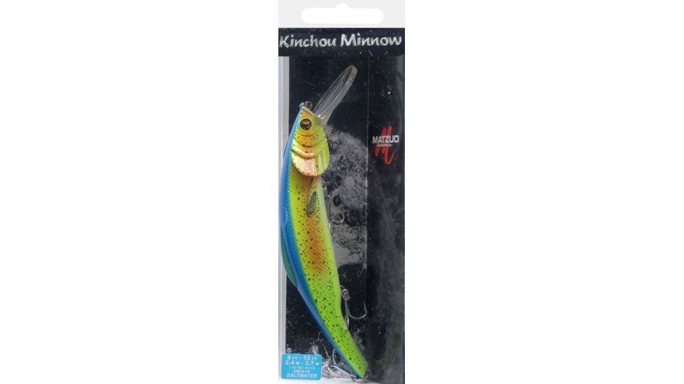 Matzuo Kinchou Minnow Saltwater Series Bait,7.5in,Dorado 114356