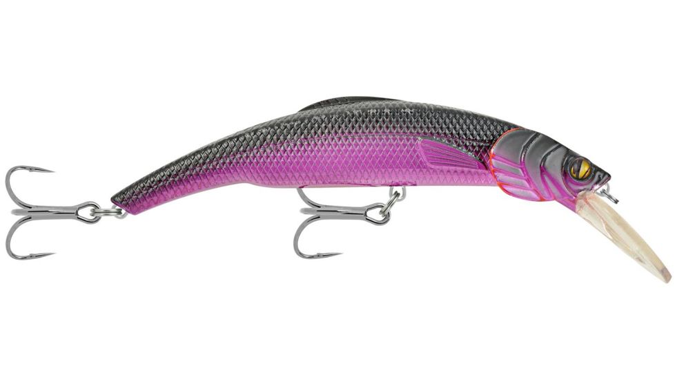 Matzuo Kinchou Minnow Saltwater Series Bait,7.5in,Purple Black Back 114358