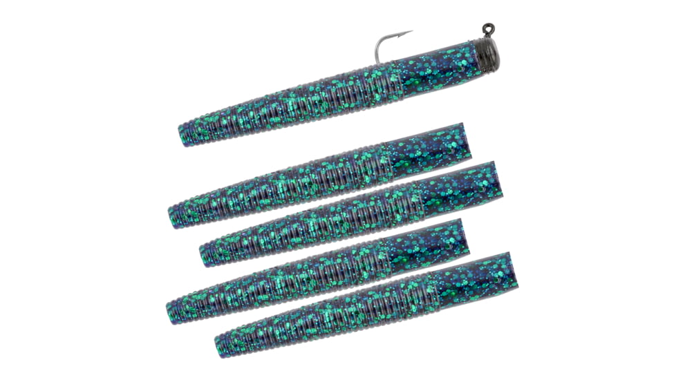 Matzuo Ned Rig, Black/Blue, 1/8oz, 5 Per Pack, MZMFR18-BB