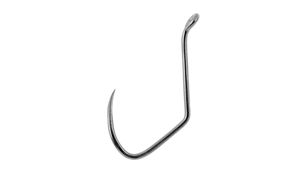 Matzuo Octopus Sickle Hook #1, Red Chrome, 10 per Pack, 141061-1-X