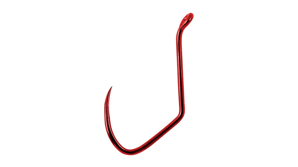Matzuo Octopus Sickle Hook #6, Red Chrome, 25 per Pack, 141062-6
