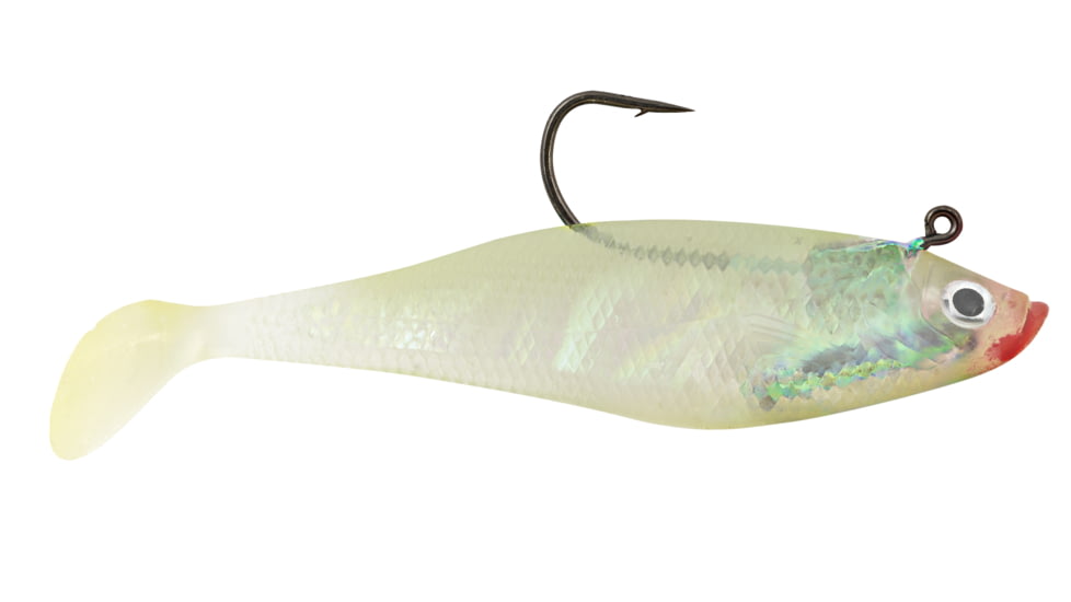 Matzuo Swim Shad Swimbaits, 4, 4in, Glow, MTZ-SS4-4-28