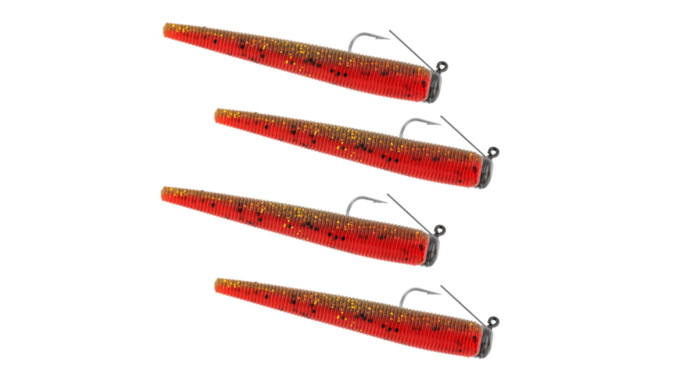 Matzuo Weedless Ned Rig 1/16oz Molten Craw 4pk, MZMFW116-MC
