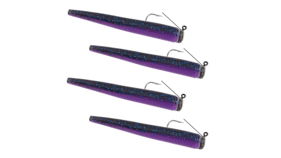 Matzuo Weedless Ned Rig 1/16oz PurpleHaze 4pk, MZMFW116-PH