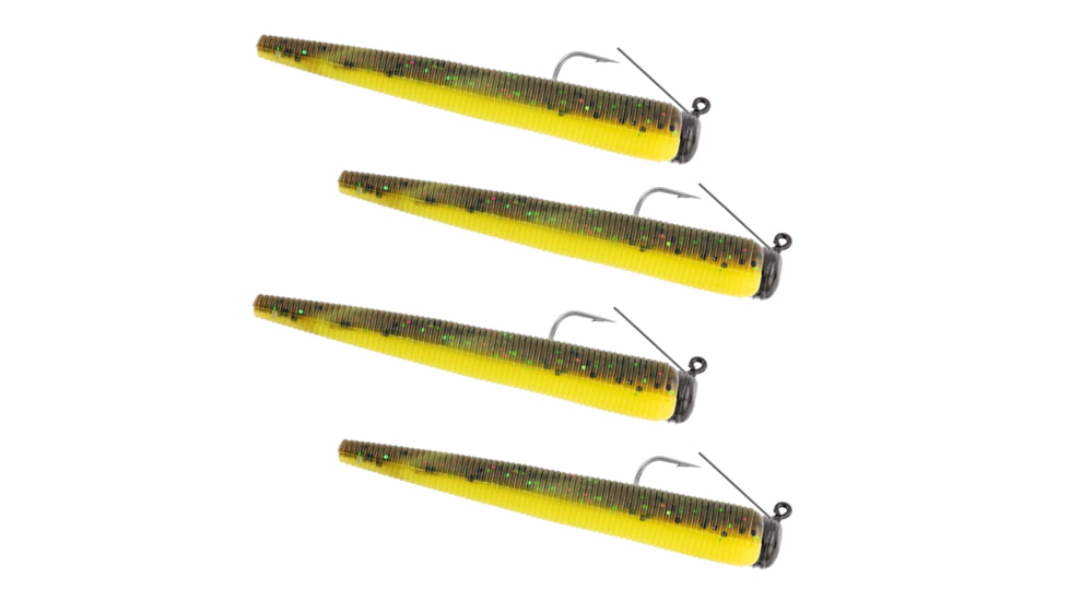 Matzuo Weedless Ned Rig 1/16oz YellowJacket 4pk, MZMFW116-YJ