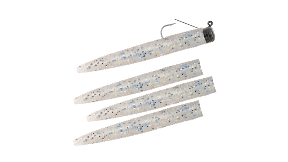 Matzuo Weedless Ned Rig, Smoke, 1/8oz, 4 Pack, MZMFW18-SM
