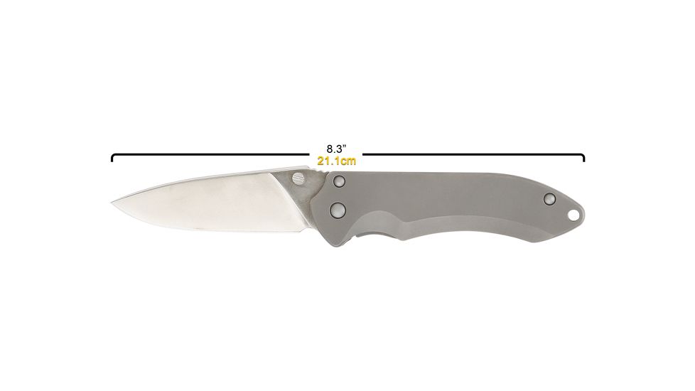Maxpedition Excelsa Large Framelock Folding Knife, D2 blade, Titanium handle FRMLCKL