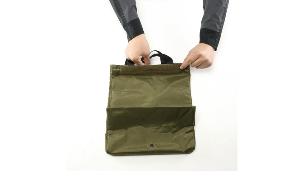 Maxpedition Roll Up Tote w/ 2 Maxpedition Logos, Green, 14in x 12in x 8in, TTEMXGRN