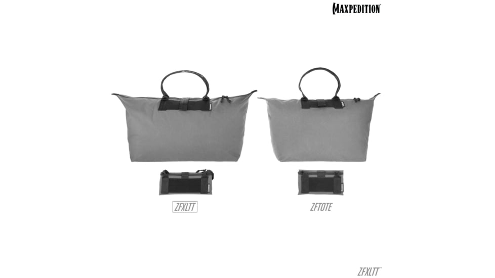 Maxpedition Rollypoly Folding Tote XL, Wolf Gray, Extra Large, ZFXLTTW