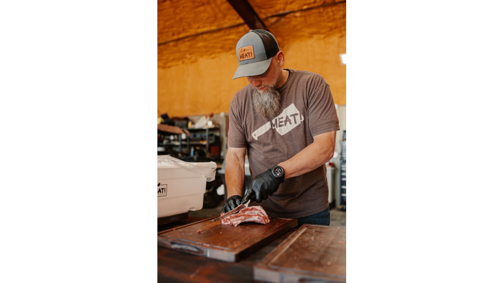 MEAT! Your Maker Boning Butcher Knife, 6 in, German 4116 Steel, Curved Fillet Blade, Polymer Handle, 1205578