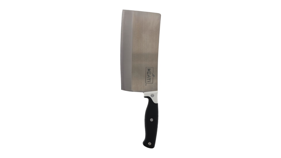 MEAT! Your Maker Cleaver Butcher Knife, 8 in, 3CR14 Steel, Cleaver Blade, Rubberized Handle, 1198588