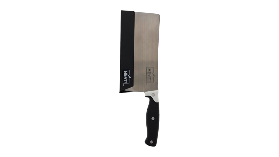 MEAT! Your Maker Cleaver Butcher Knife, 8 in, 3CR14 Steel, Cleaver Blade, Rubberized Handle, 1198588